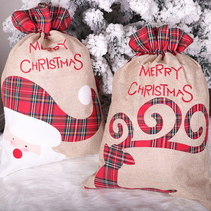 Merry Christmas Plaid Candy Bag Wholesale