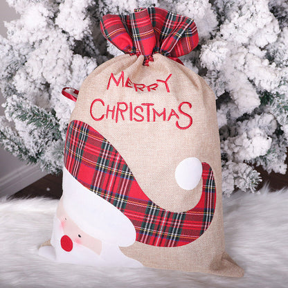 Merry Christmas Plaid Candy Bag Wholesale