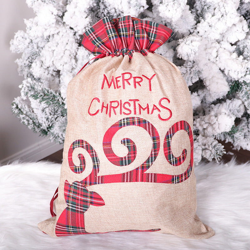 Merry Christmas Plaid Candy Bag Wholesale