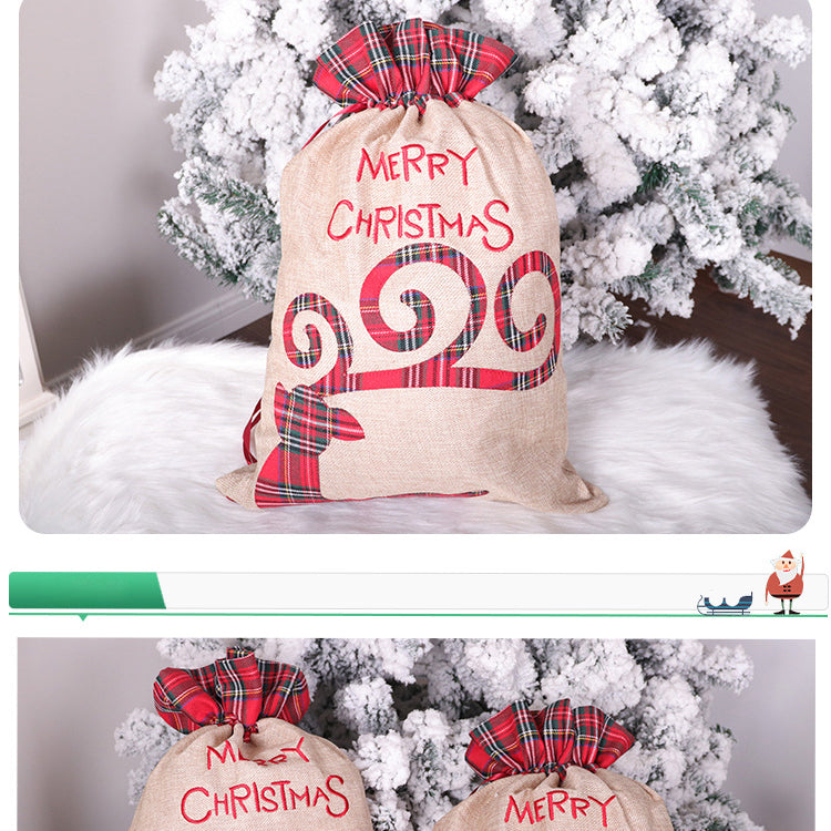 Merry Christmas Plaid Candy Bag Wholesale