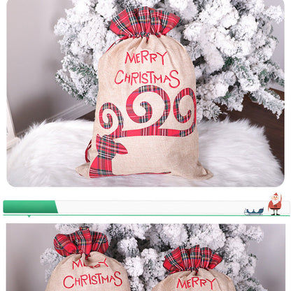 Merry Christmas Plaid Candy Bag Wholesale