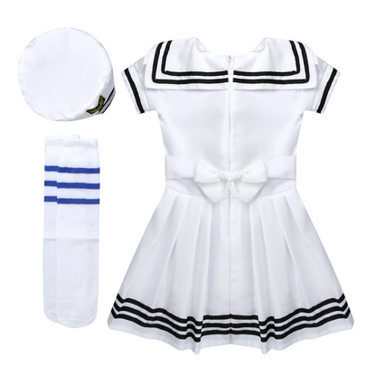 Navy Girl Sailor Uniform Costume Set