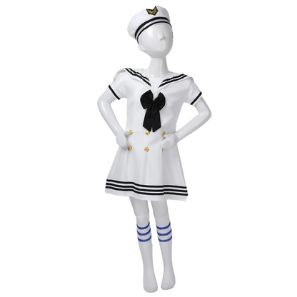Navy Girl Sailor Uniform Costume Set