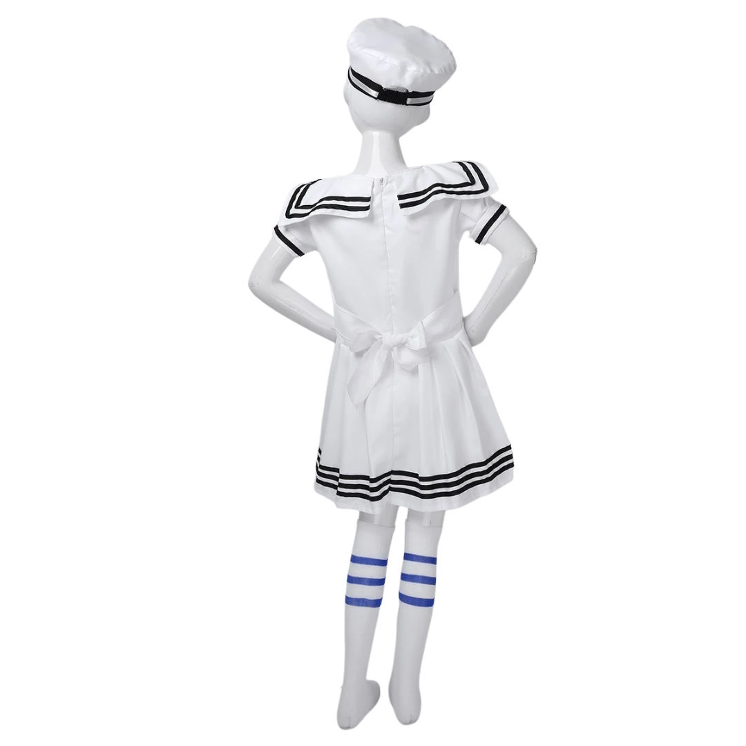 Navy Girl Sailor Uniform Costume Set