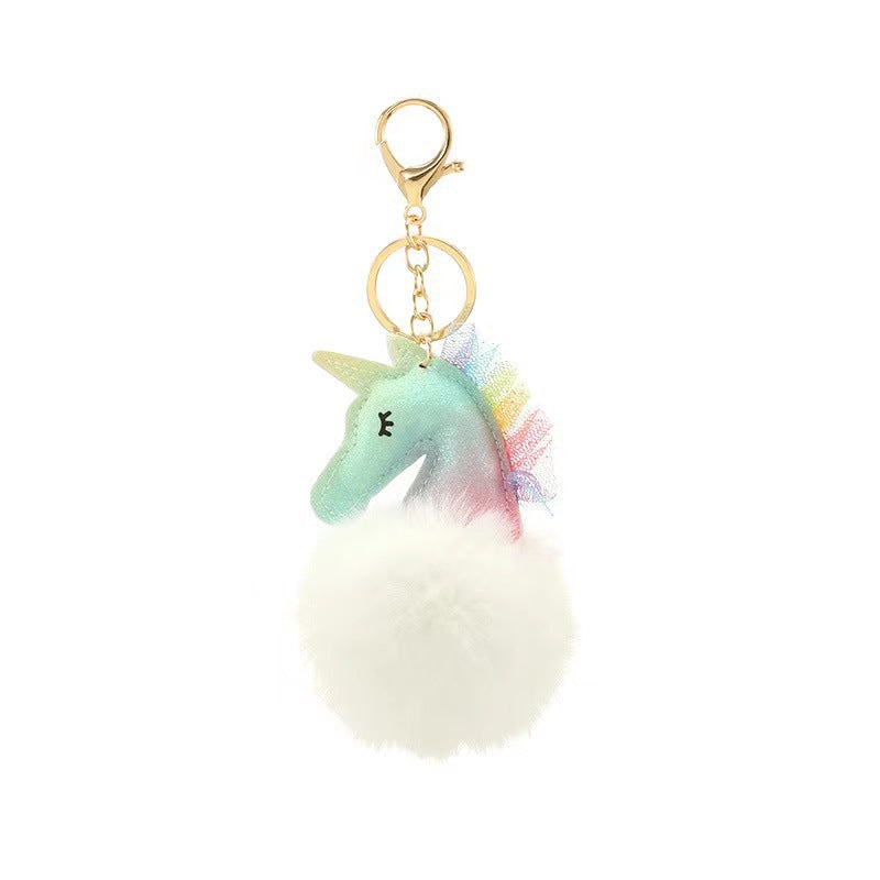 Lace Lace Lace Unicorn Plush Ball Keychains