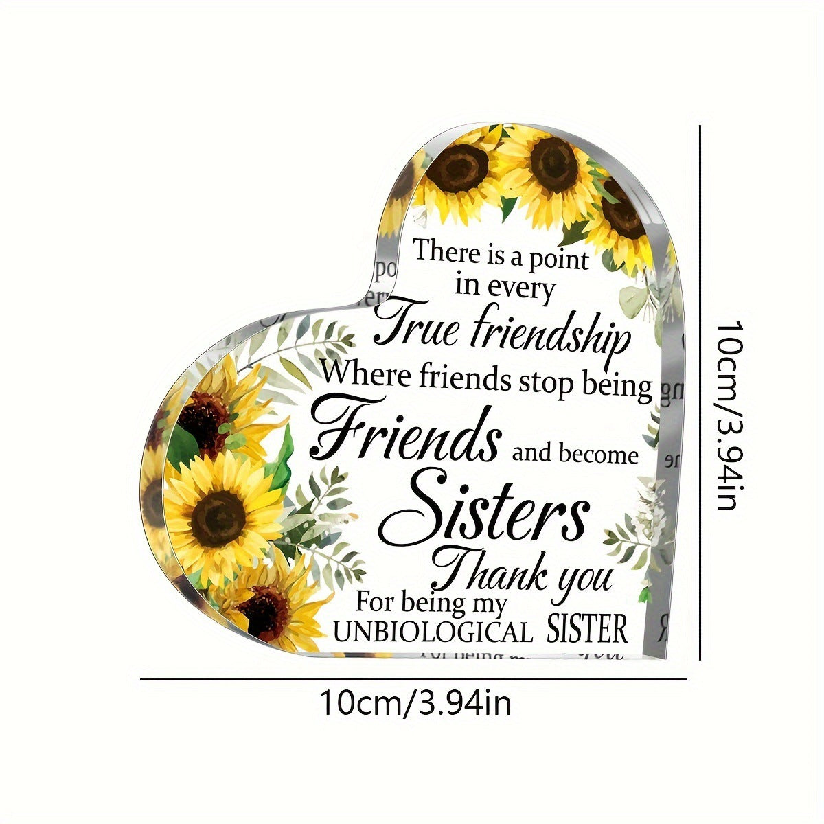 Transparent and Caring Acrylic Ornaments for Mother's