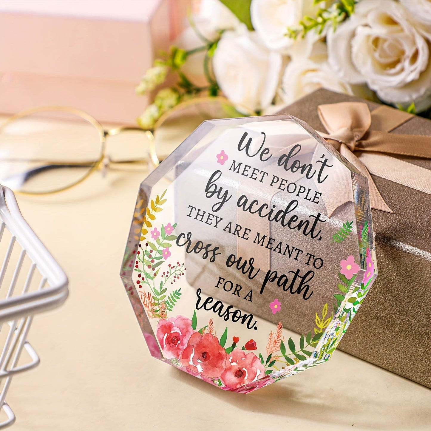 Mother's Day Polygonal Acrylic Ornaments
