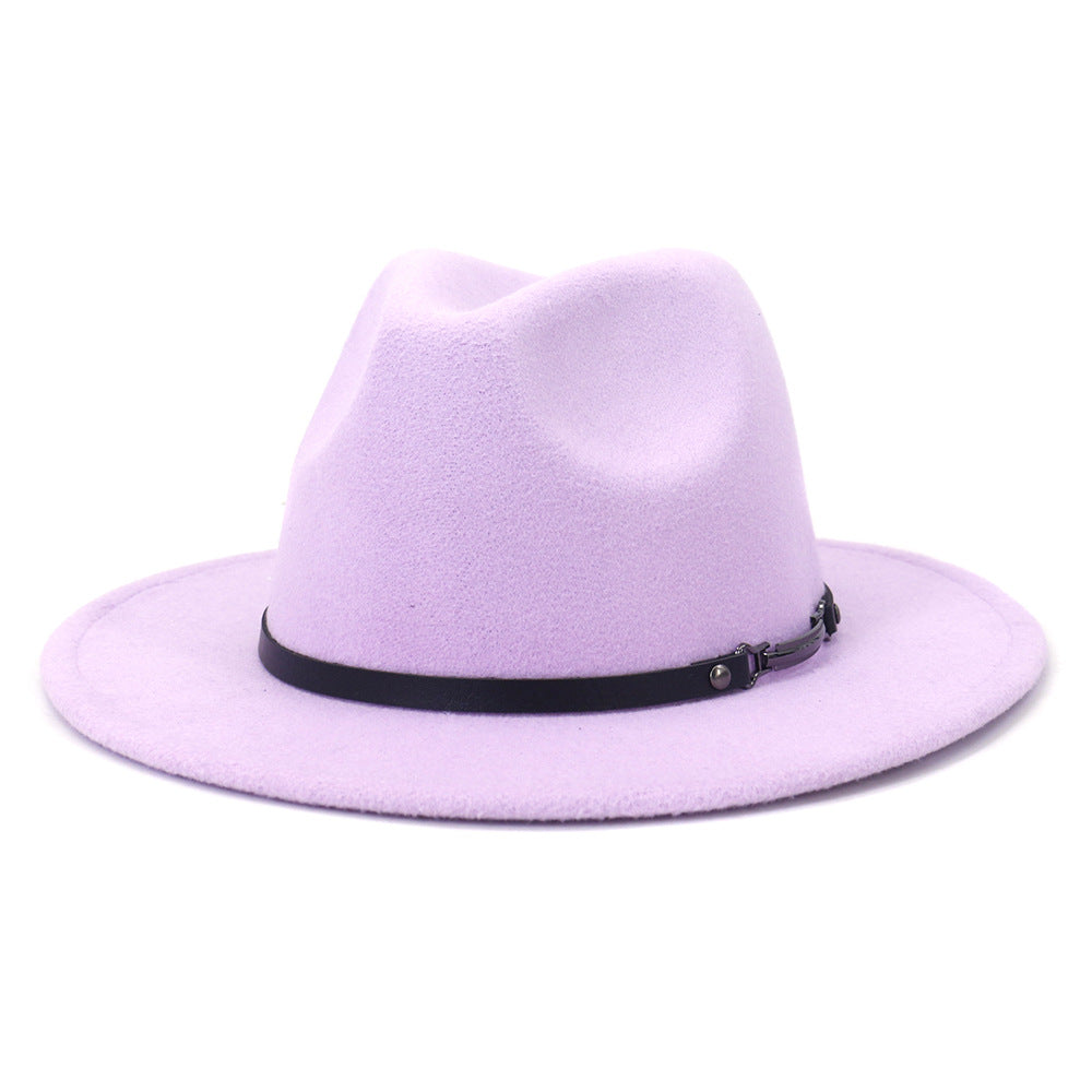 Jazz Hat Autumn And Winter British Retro Top Hat Fashion Women's Woolen Hat Wholesale Women's Hats