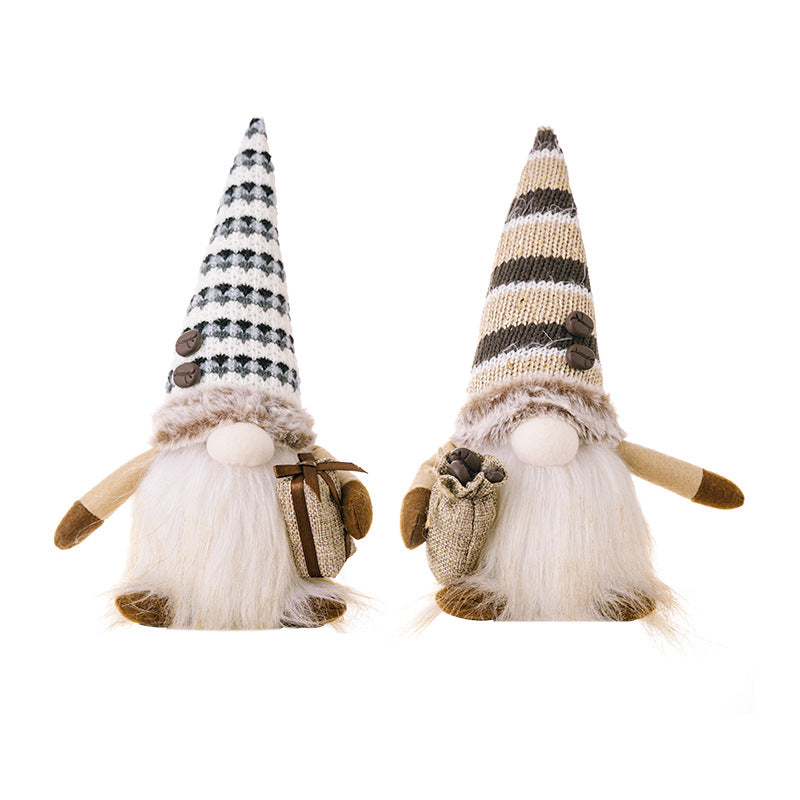 New Lamp Coffee Dwarf Faceless Doll Ornament