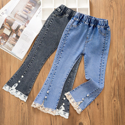 Cotton Medium Children's Loose Wide Leg Baby Flared Pants