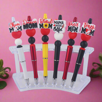 Beaded Pens Cartoon Pattern Silicone Bead Ballpoint Pen