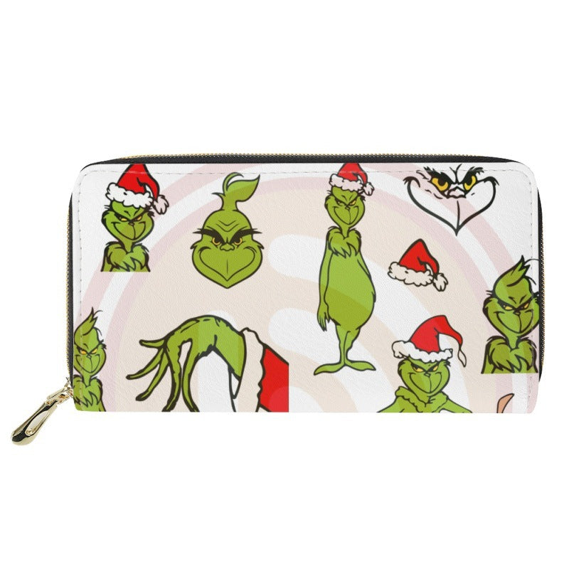 Christmas PU Printed Multifunctional Student Stationery Bags