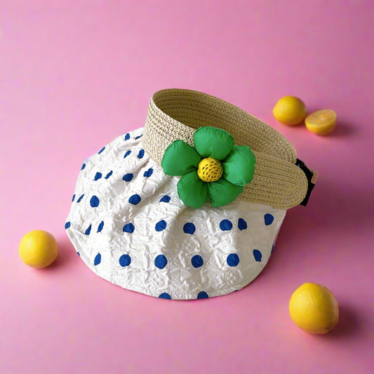 Cotton Summer Kids Quick-dry Flower Empty Top Hat
