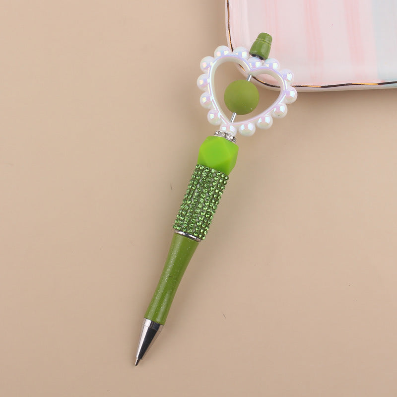 Beaded Pens Love Beaded Silicone Water Diamond Beaded