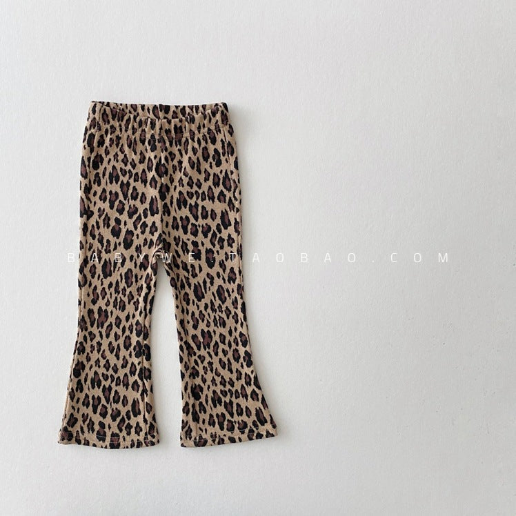 Wholesale Cotton Girls Plaid Bell Pants