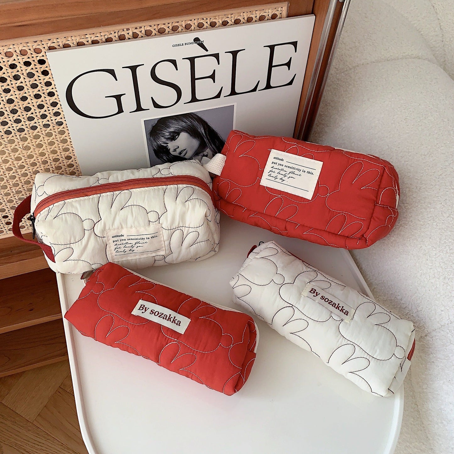 Rabbit Polyester Pen Bags