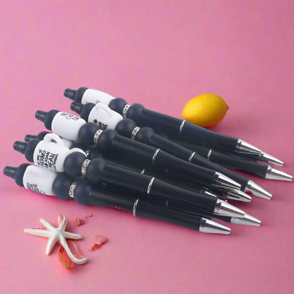 Handmade Bead Pen Cartoon Cup Silicone Ballpoint Pen
