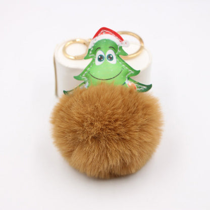 Christmas Tree Plush Keychain