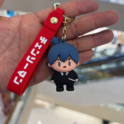 Cartoon PVC Silicone Keychains Creative Keychain