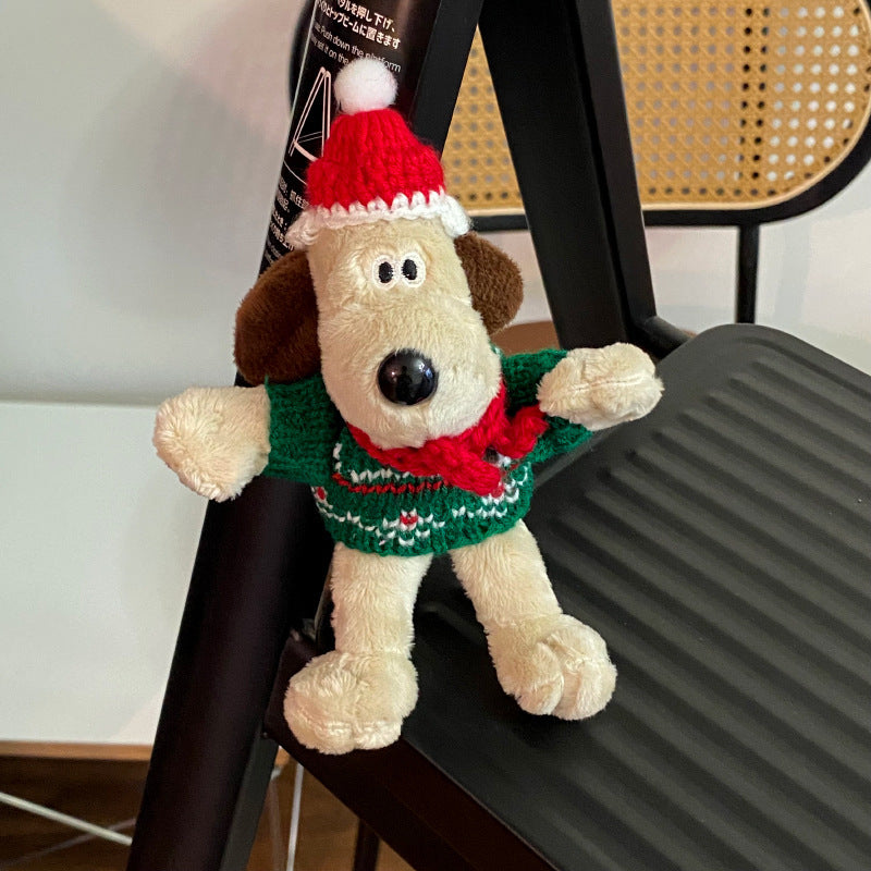 Christmas Hats, Scarves, Puppies, Plush Refrigerator Stickers