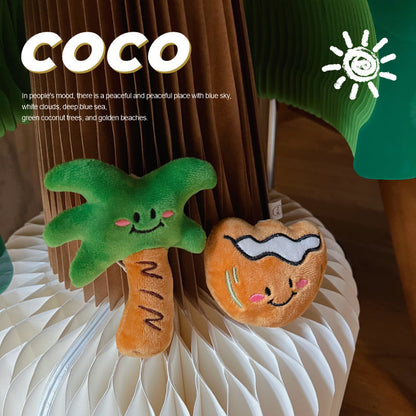 Coconut Tree Doll Doll Cartoon Plush Keychain