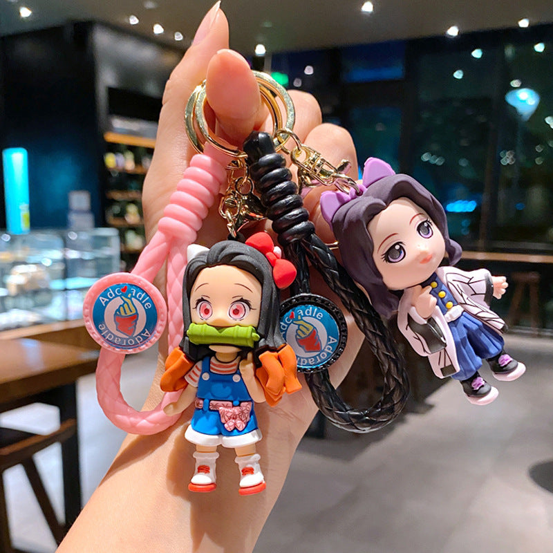 Cartoon Anime PVC Soft Keychain Creative Keychain