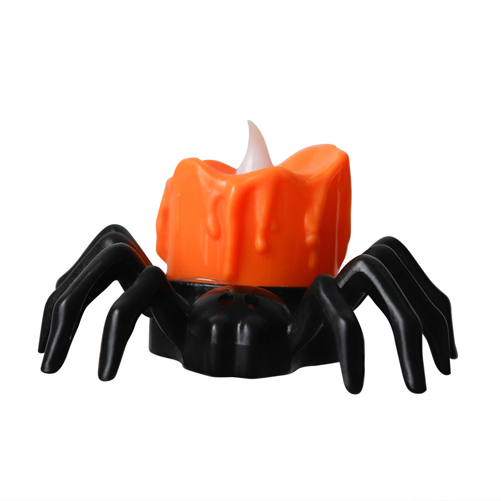 Halloween LED Electronic Candle Plastic Light Luminous Spider