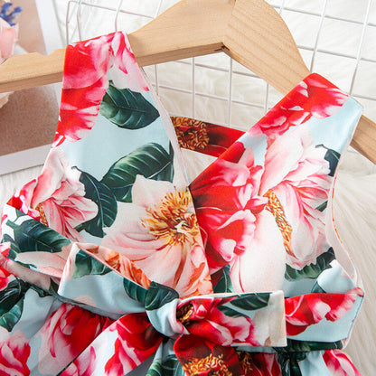 Little Girl Cotton Chiffon Dress Baby Clothes