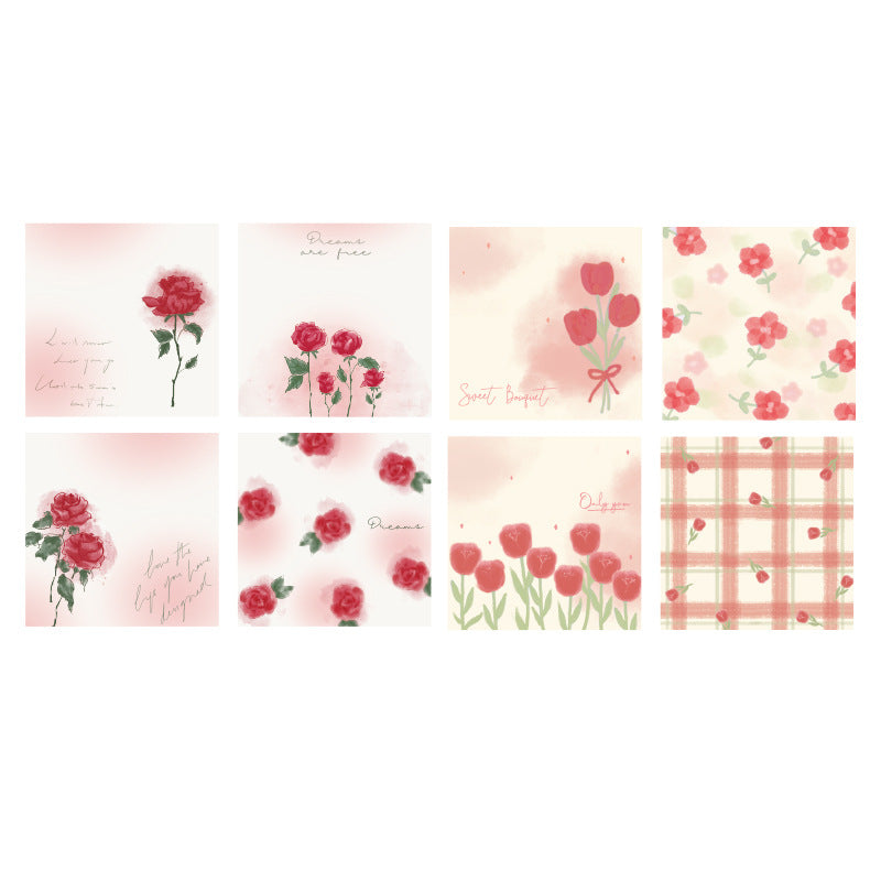 Paper Rose Series Post-it Notes