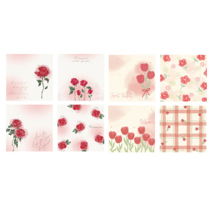Paper Rose Series Post-it Notes