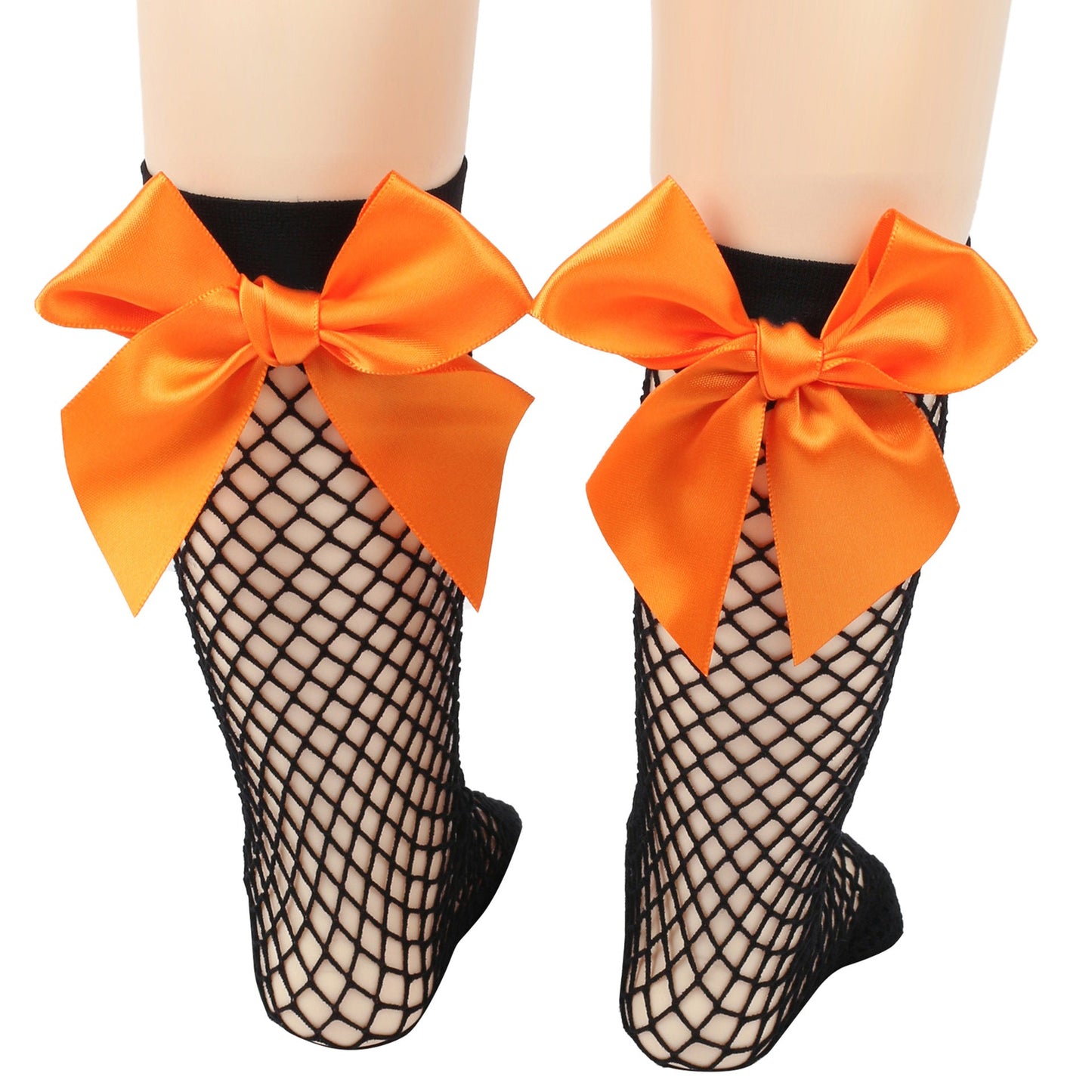 Children's Bowknot Middle Tube Short Fishing Net Sock