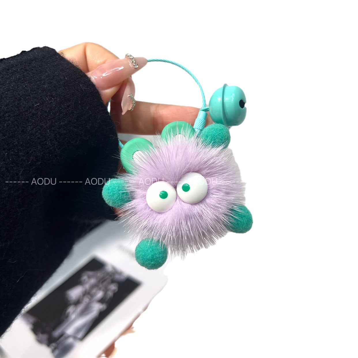 Cute Little Briquettes Pendant Plush Keychain