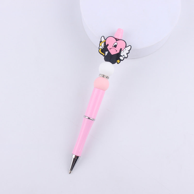Cartoon Silicone Animal Bee Dog Beadable Silicone Ballpoint