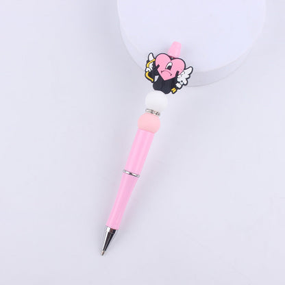 Cartoon Silicone Animal Bee Dog Beadable Silicone Ballpoint