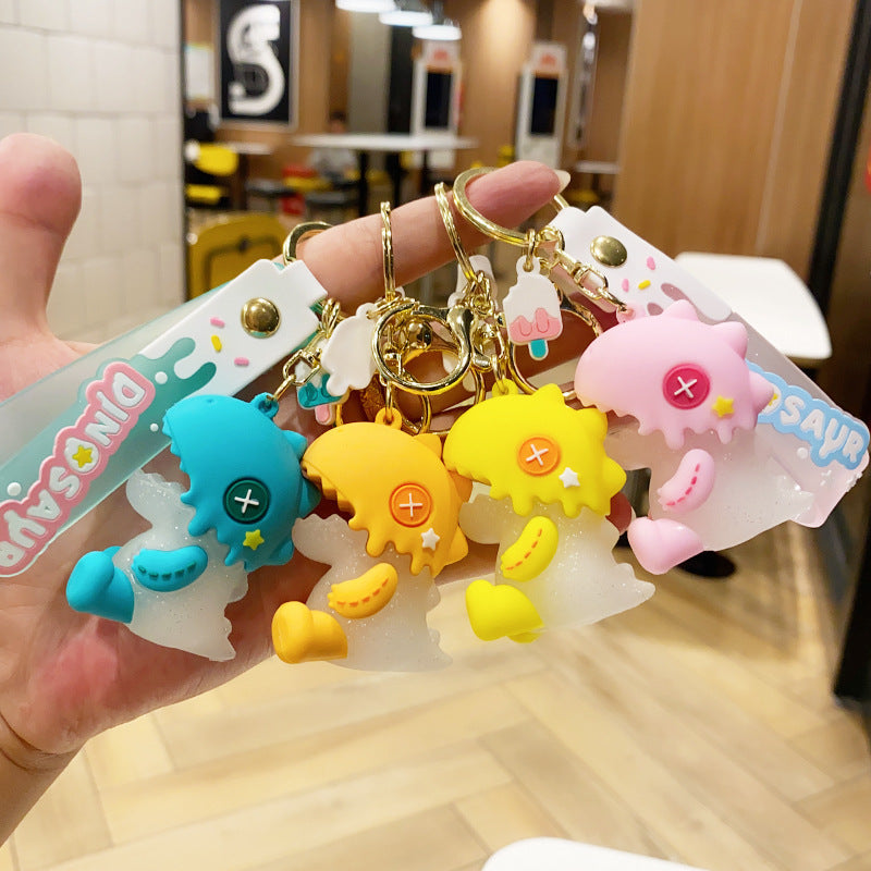 Cartoon Cute Dinosaur PVC Keychain Cute Keychain