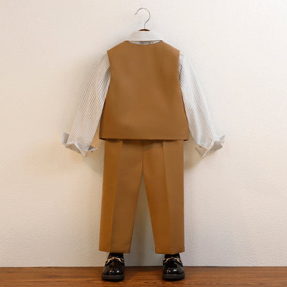 Wholesale Boys Polyester Vest Set