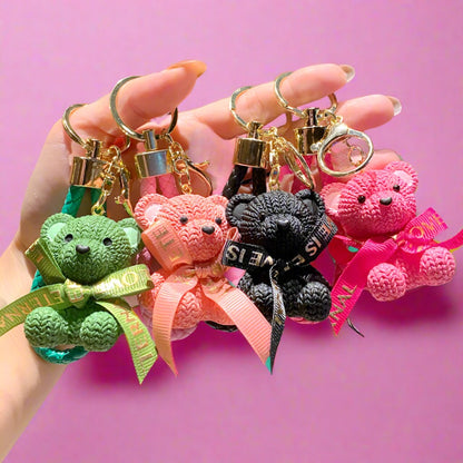 Cartoon Bear PVC Soft Keychain Creative Keychain