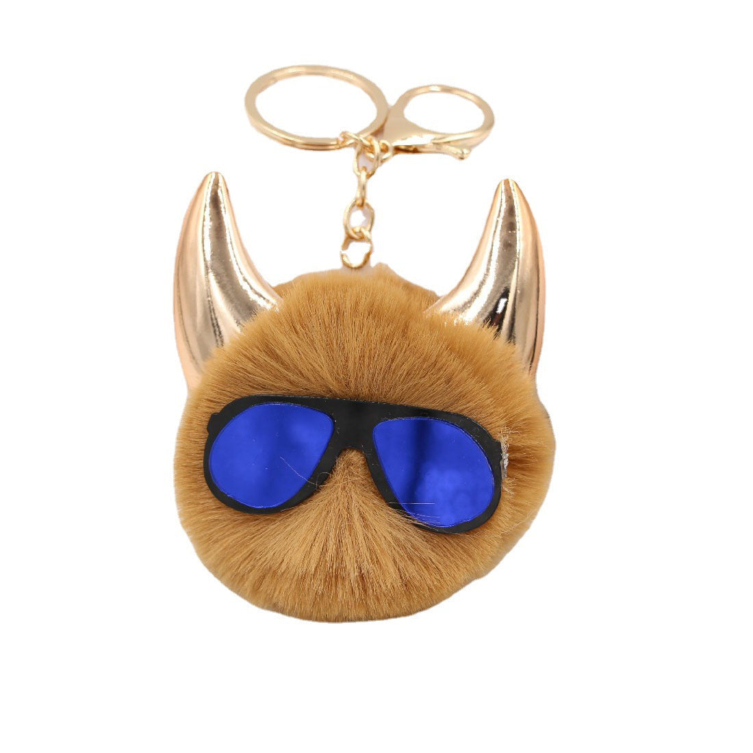 Extraterrestrial Eye Socket, Horn, Hair Ball Keychain
