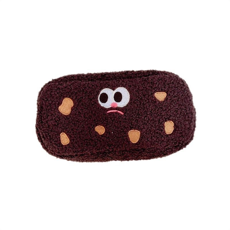 Cookies Cute Large Capacity Plush Pen Bag
