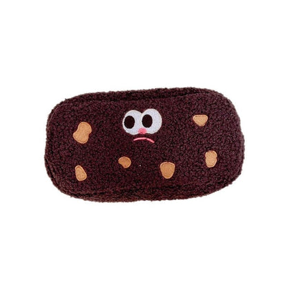 Cookies Cute Large Capacity Plush Pen Bag