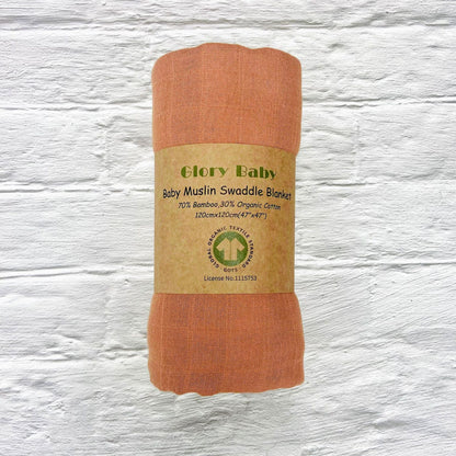 Double Bamboo Cotton Newborn Solid Color Gauze Blanket