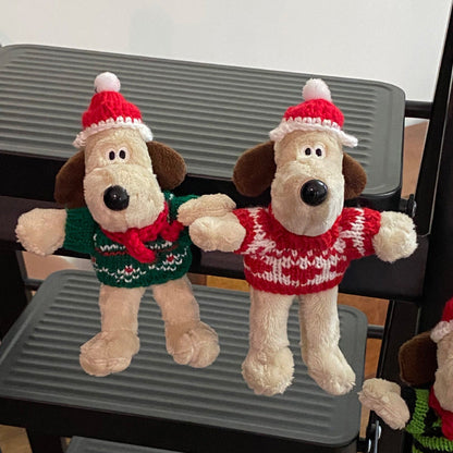 Christmas Hats, Scarves, Puppies, Plush Refrigerator Stickers