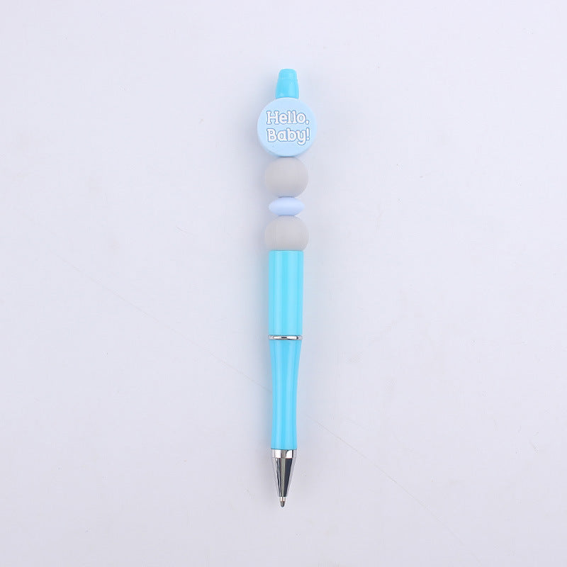 Cartoon Baby Round Silicone DIY Bead Pen