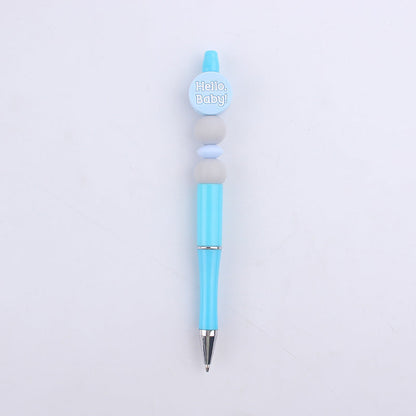 Cartoon Baby Round Silicone DIY Bead Pen