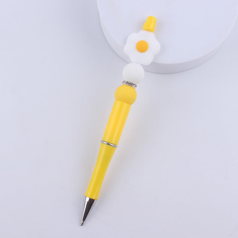 Cartoon Fruit Silicone Color Plastic Beadable Pens