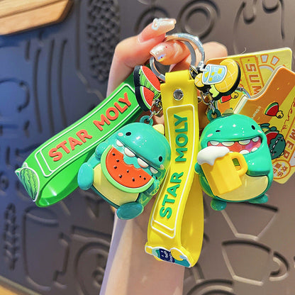 Wholesale Cartoon Dinosaur PVC Soft Keychain ACC-KC-HangLi003