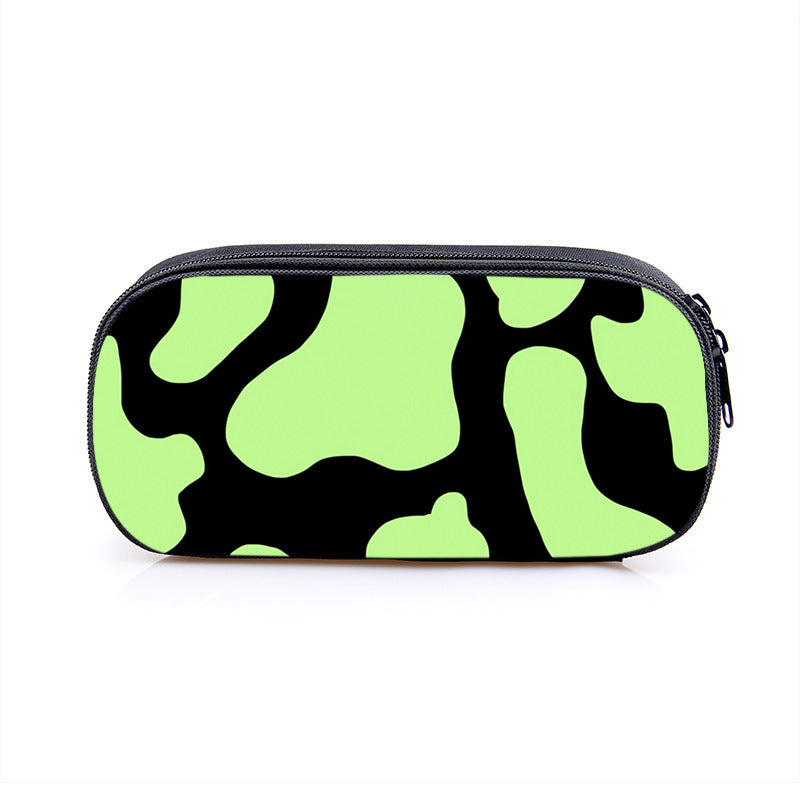 Cow Pattern Series Simple Polyester Pencil Case