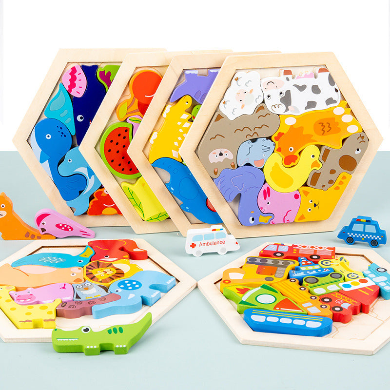 Wholesale Children's Educational Puzzles Wooden TOY