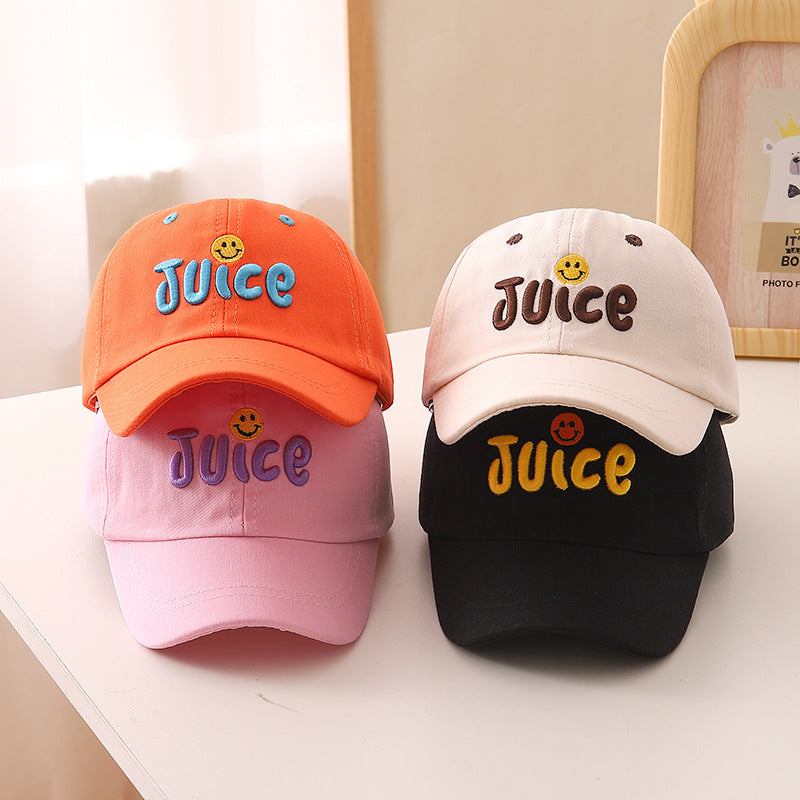 Cotton Embroidered Letter Children's Baseball Caps