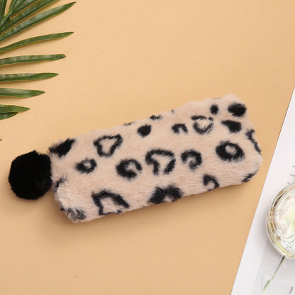 Leather Plush Pencil Case